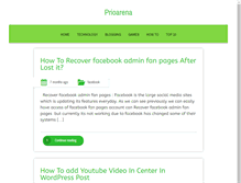 Tablet Screenshot of prioarena.com